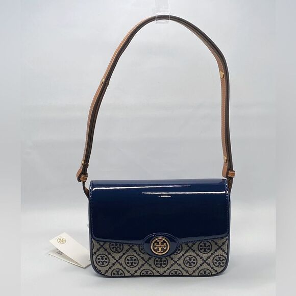 Tory Burch Robinson T Monogram Convertible Shoulder Bag - Picture 3 of 14